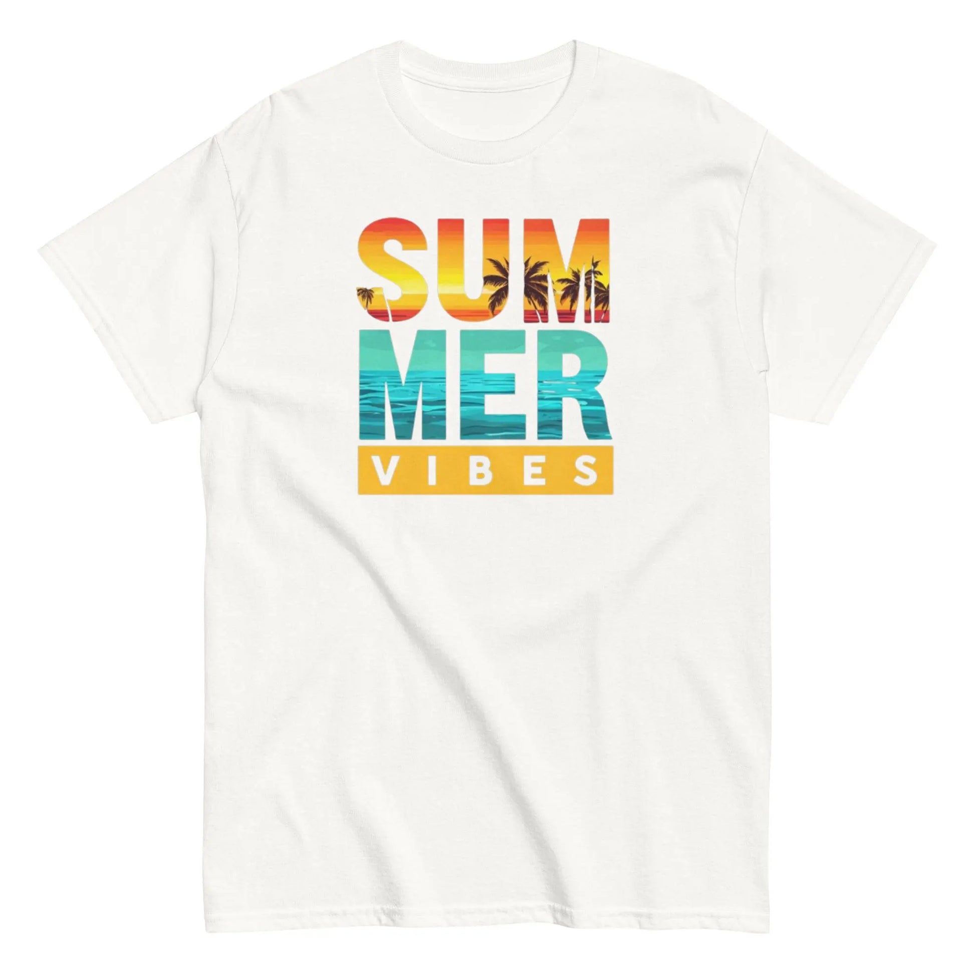 Summer Vibes Shirt, Retro Sunset Beach Design, Summer vacations, Gifts for summer lovers, summer vibes shirt.