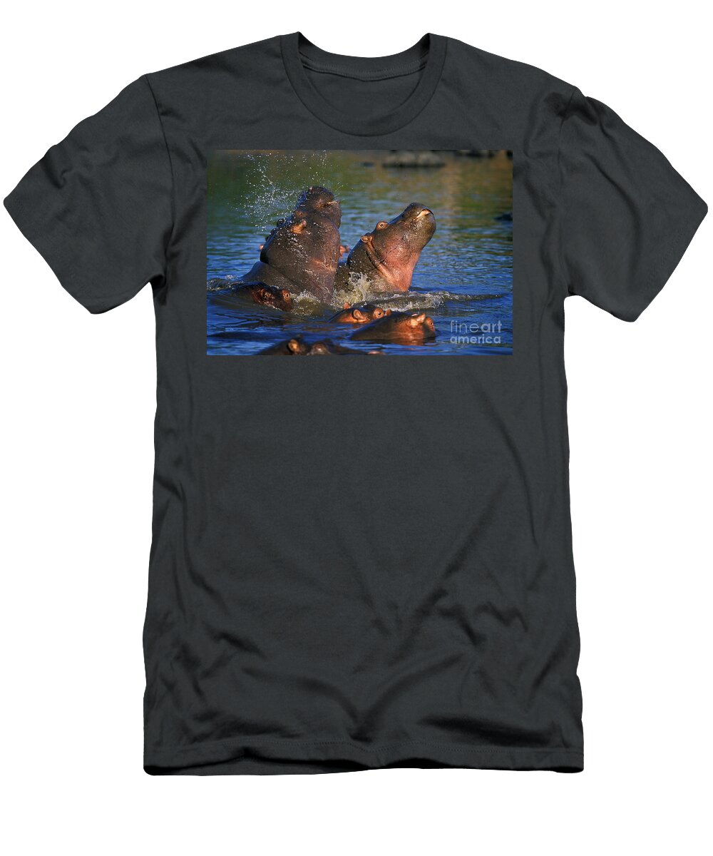 1 Hippopotamus Hippopotamus Amphibius Gerard Lacz T-Shirt
