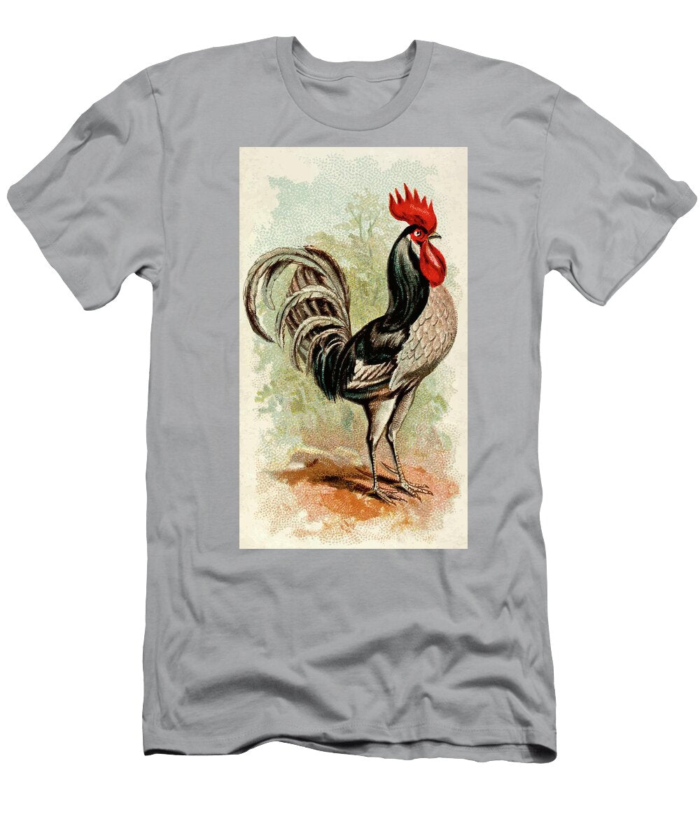 Andalusian Rooster Vintage Animal Illustration Picked and Shared T-Shirt