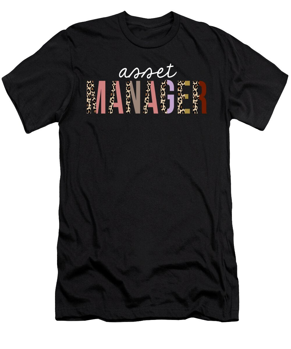 Asset Manager Leopard Print Funny Appreciation Jensen Cena T-Shirt