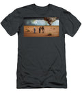 Camel in Desert Dramatic Sunset Approaching By Asar Studios Celestial Images T-Shirt