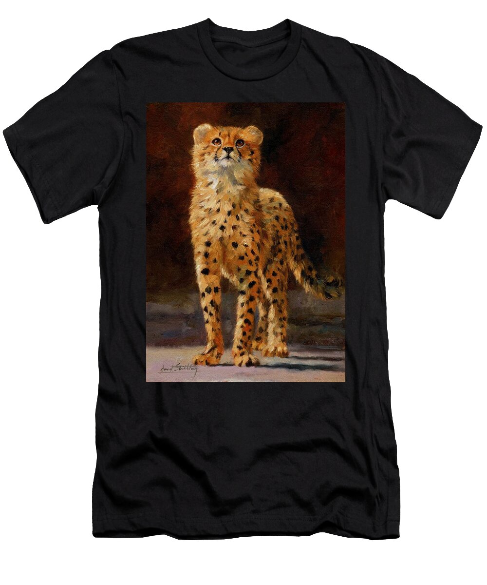 Cheetah Cub David Stribbling T-Shirt