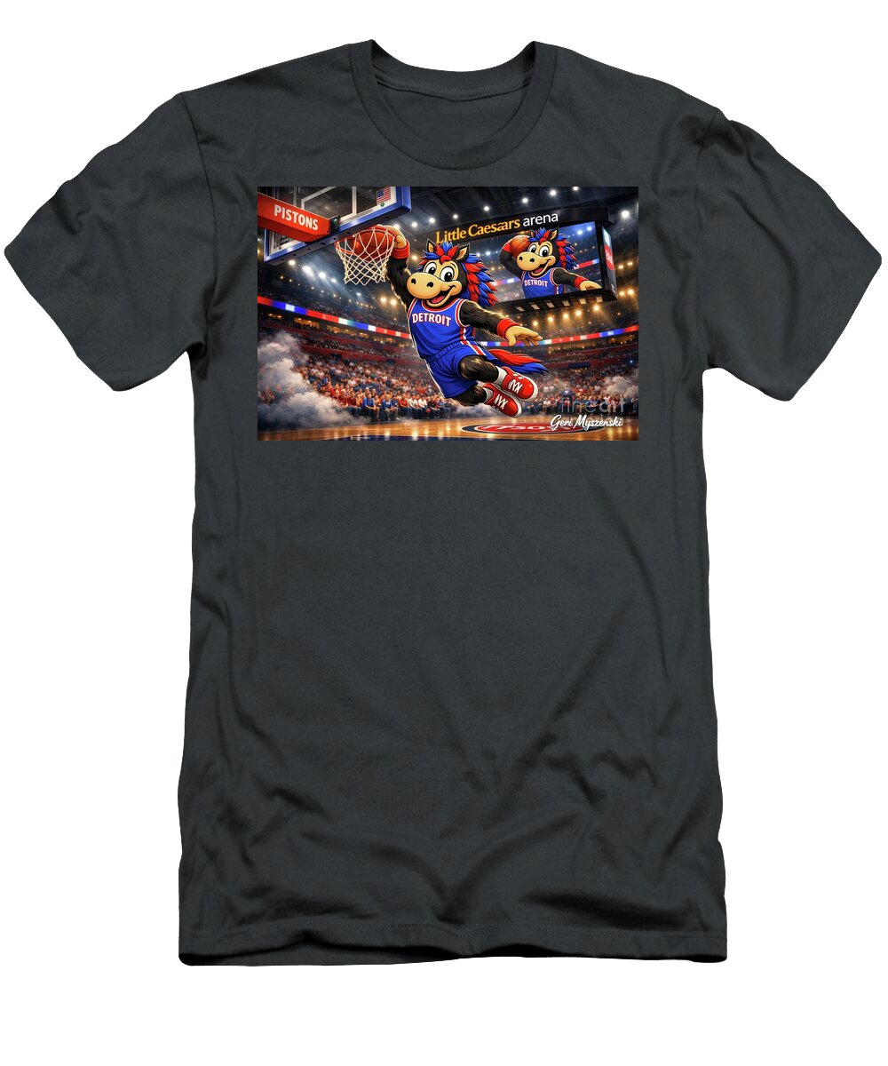 Hooper Detroit Pistons Slam Dunk Geraldine Myszenski T-Shirt