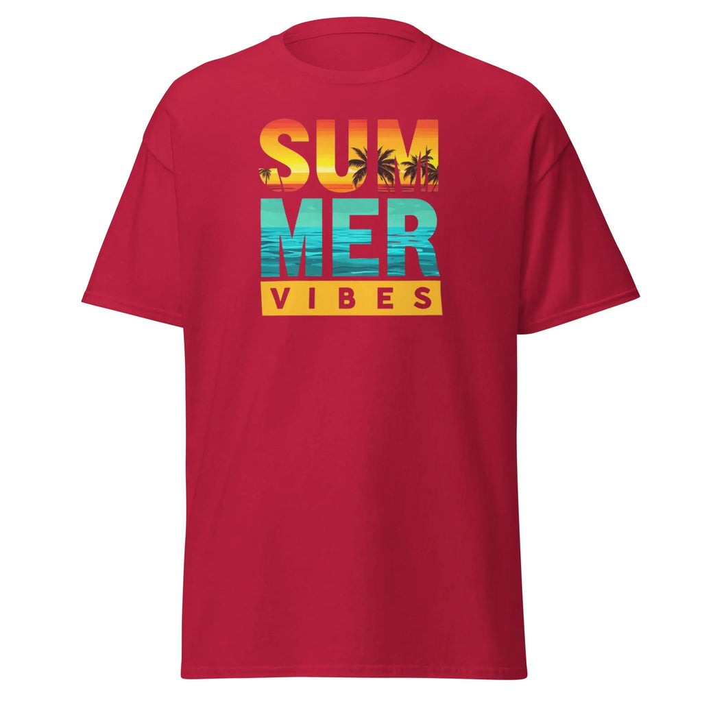 Summer Vibes Shirt, Retro Sunset Beach Design, Summer vacations, Gifts for summer lovers, summer vibes shirt.