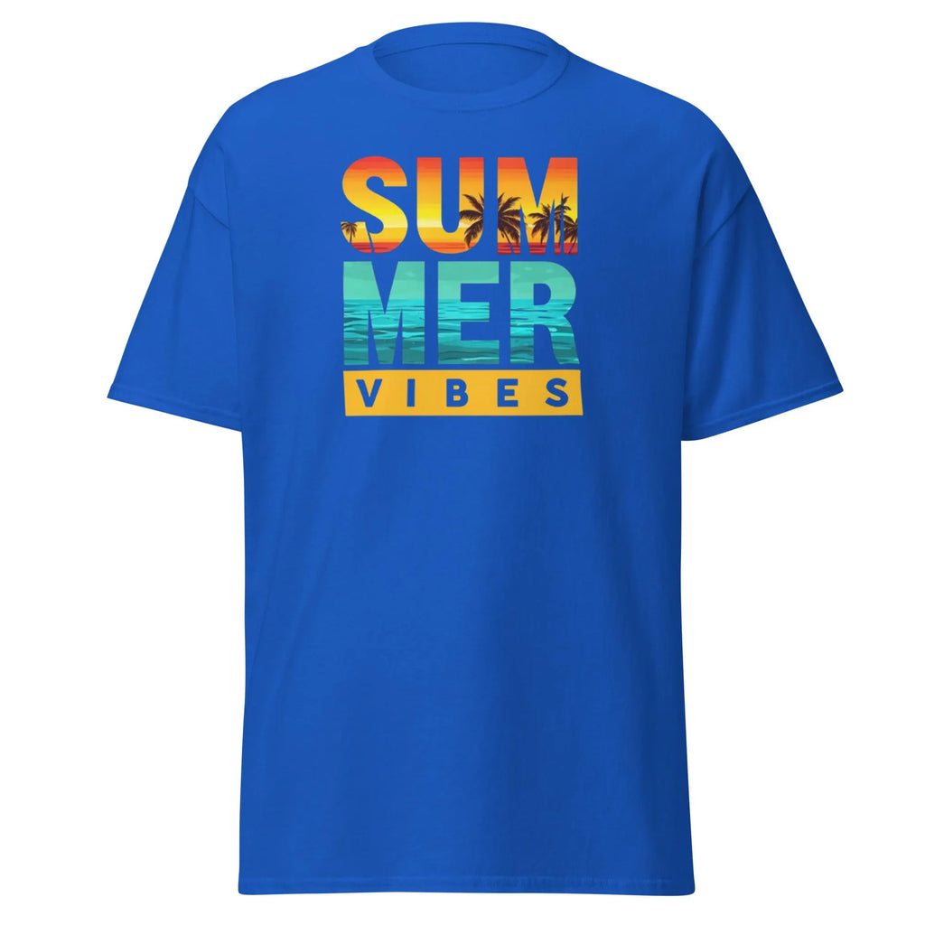 Summer Vibes Shirt, Retro Sunset Beach Design, Summer vacations, Gifts for summer lovers, summer vibes shirt.