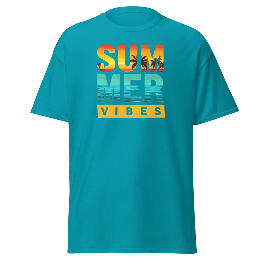 Summer Vibes Shirt, Retro Sunset Beach Design, Summer vacations, Gifts for summer lovers, summer vibes shirt.
