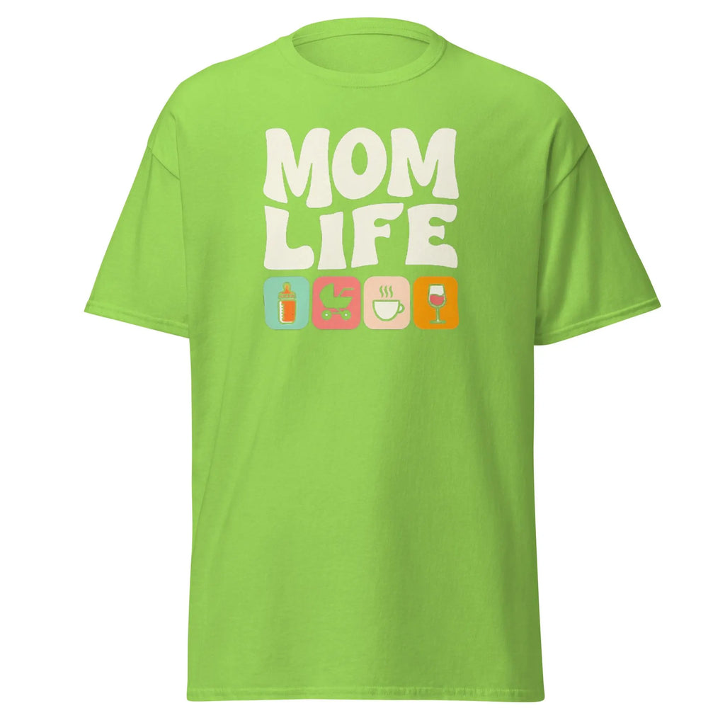 Mom Life Shirt, Funny Cute Icons Design, for Busy Mothers, Moms of all ages, Mom Life design! Featuring funy icons.