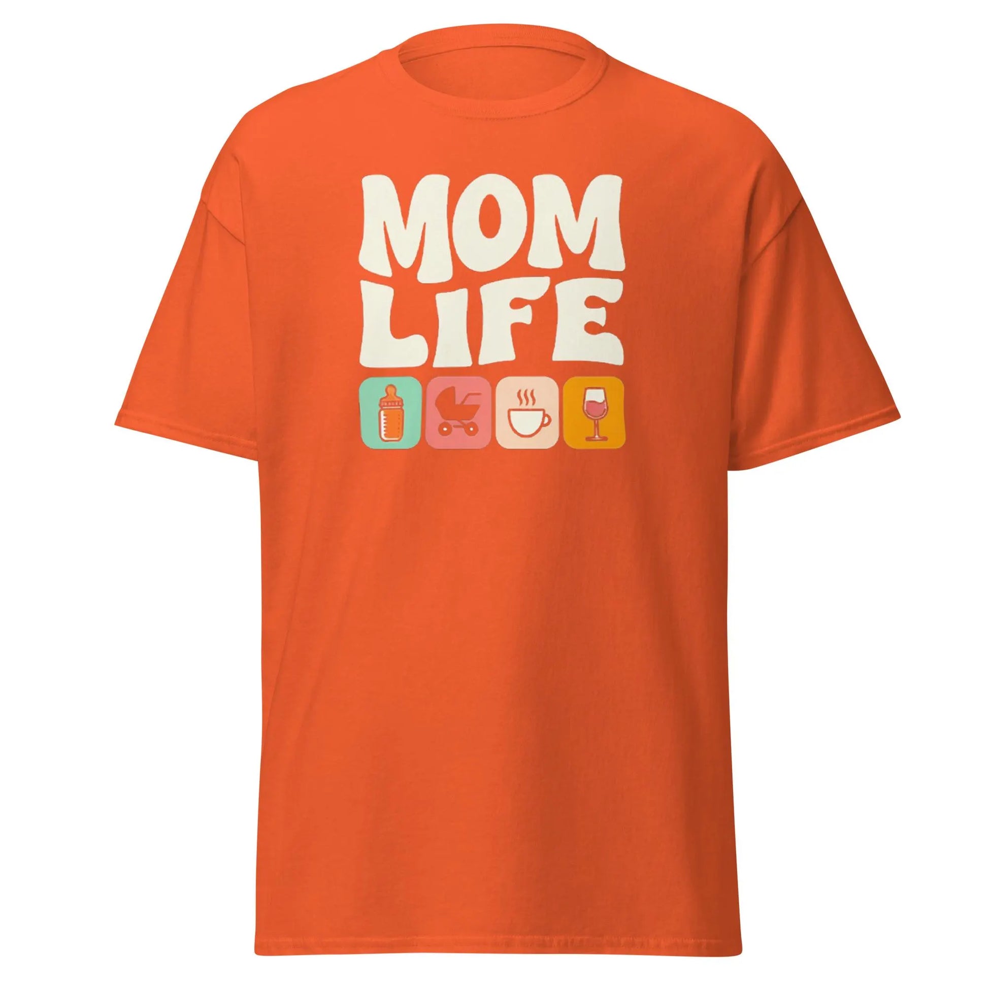 Mom Life Shirt, Funny Cute Icons Design, for Busy Mothers, Moms of all ages, Mom Life design! Featuring funy icons.