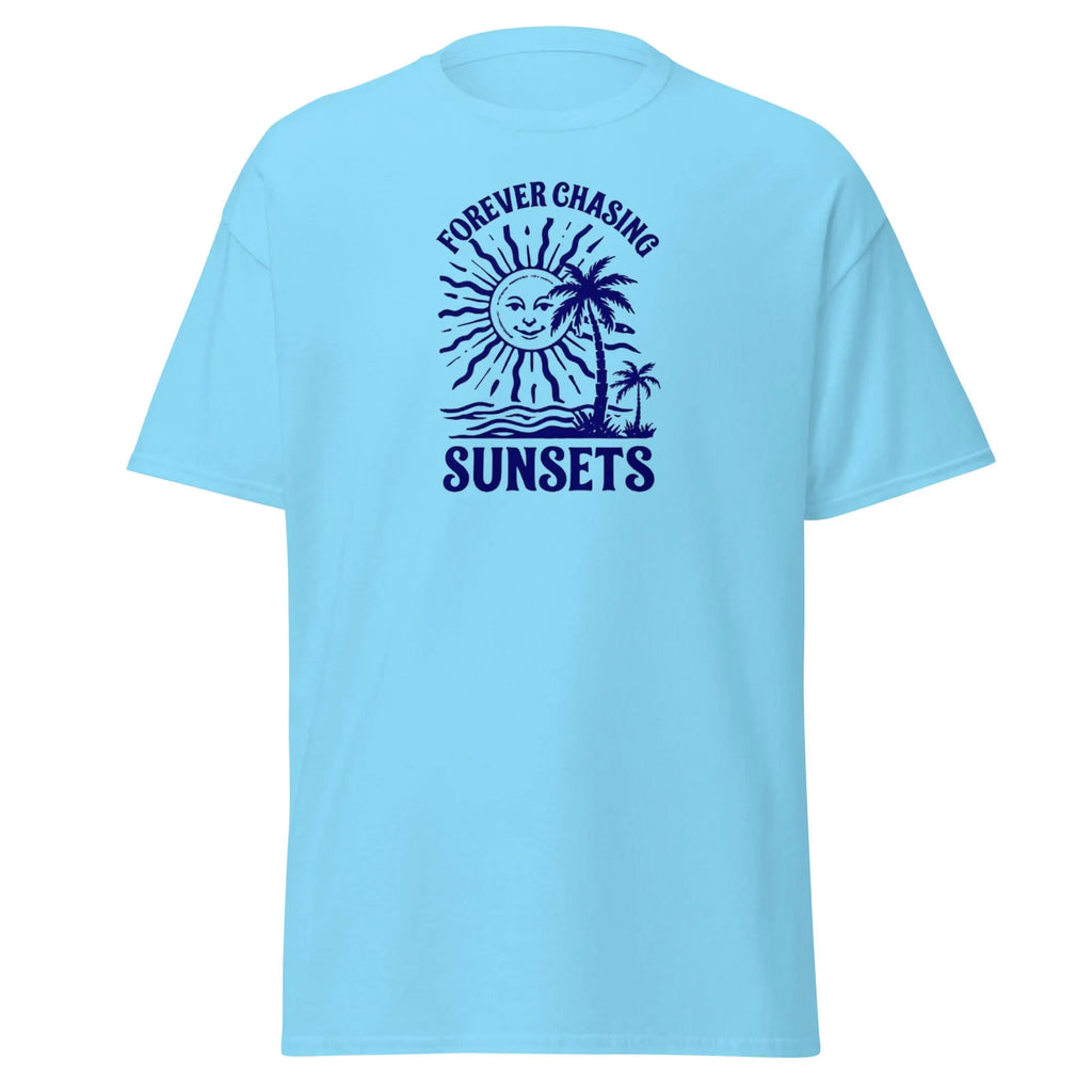 Sunset Vibes T-Shirt - "Forever Chasing Sunsets" | Aesthetic Beach Tee | Summer Travel Shirt.