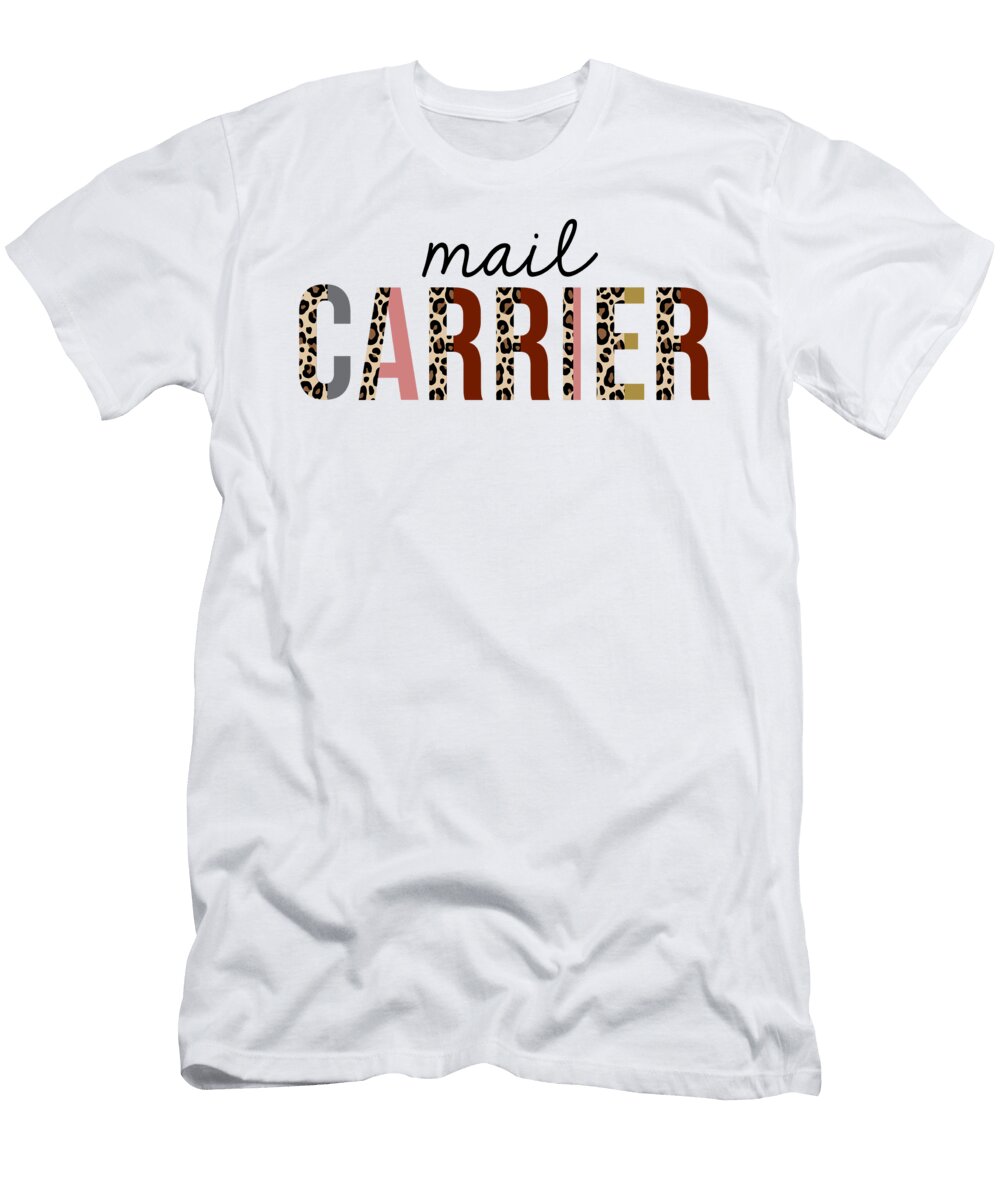Mail Carrier Leopard Print Funny Jensen Cena T-Shirt