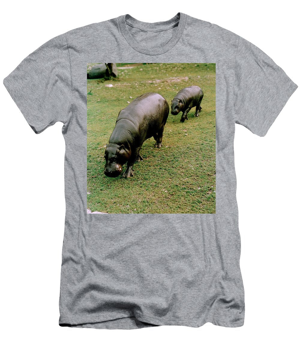 Pygmy Hippopotamus with Young Toni Angermayer T-Shirt