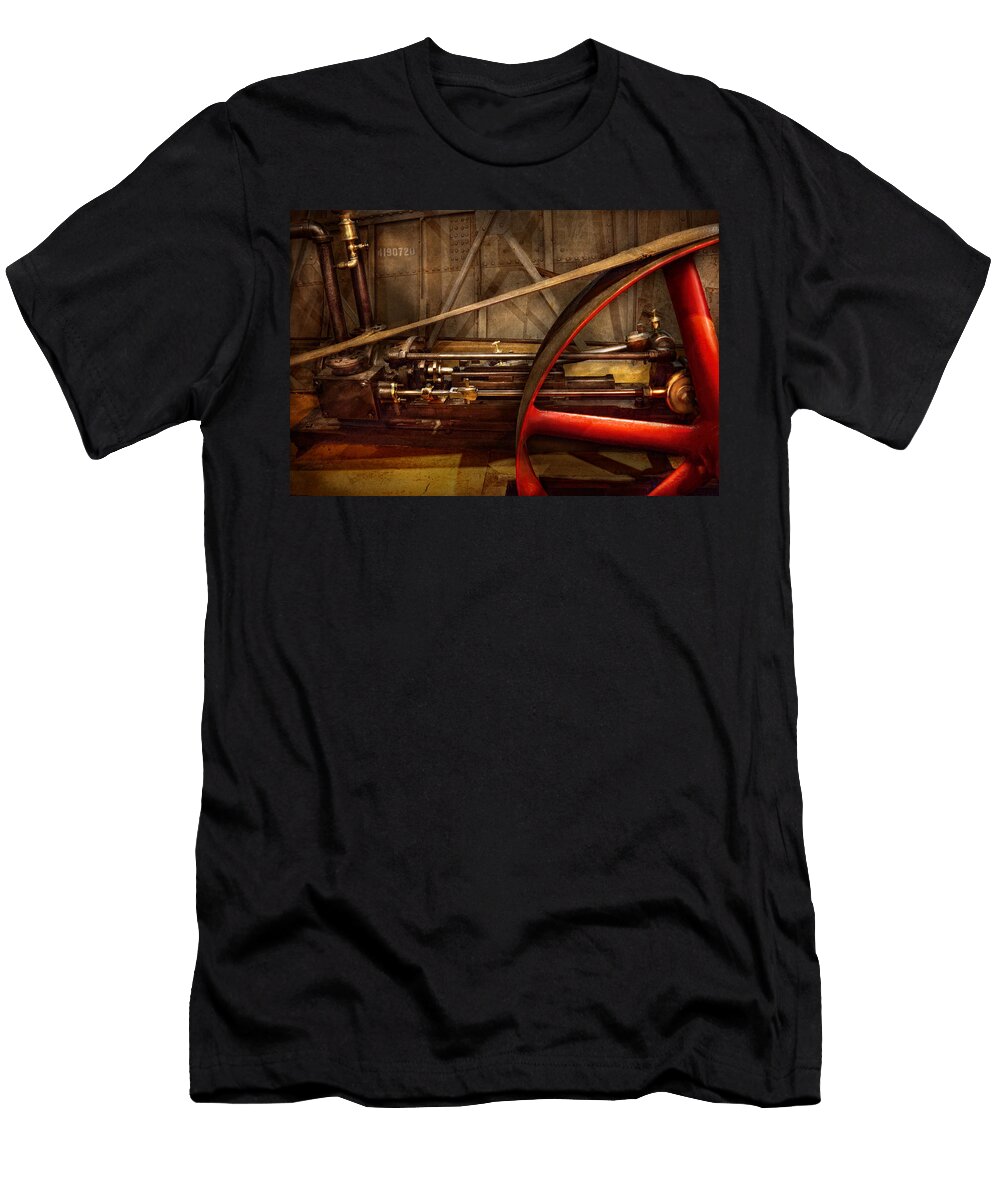 Steampunk Machine the Wheel Works Mike Savad T-Shirt