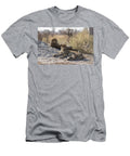 Two Cheetah Brothers Resting Near Termite Mound Alert Kristel Richard Natureplcom T-Shirt